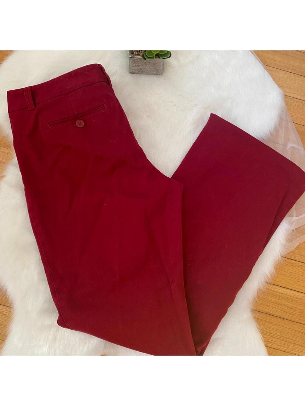 Ann Taylor Women's Red Trousers Size 10